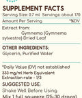 Gymnema B120 (2pcs) Alcohol-Free Herbal Extract Tincture, Concentrated Liquid Drops Natural Gymnema (Gymnema Sylvestre) Dried Leaf (2x4 fl oz)