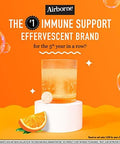 Airborne 1000Mg Vitamin C With Zinc Effervescent Tablets Immune Support Supplement With Powerful Antioxidants Vitamins A C & E 20 Fizzy Drink Tablets Zesty Orange Flavor