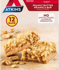 Atkins Peanut Butter Granola Protein Meal Bar High Fiber 16G Protein 1G Sugar 4G Net Carb & Endulge Chocolate Peanut Candies Dessert Favorite 0G Sugar 20 Counts