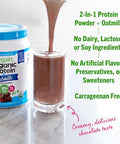 Orgain Organic Vegan Protein Powder + Oat Milk Vanilla Bean 20G Plant Based Protein Gluten No Dairy Soy Or Lactose Ingredients Low Sugar Nongmo Kosher For Shakes & Smoothies 1.05Lb