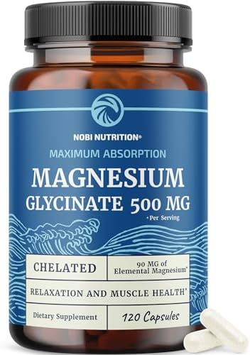 Nobi Nutrition Magnesium Glycinate Gummies 600Mg Sleep Calm & Relaxation Support 60Mg Elemental Mag Per Serving Grape Flavor Gluten High Absorption Magnesium Gummies For Women Men & Family 60 Ct