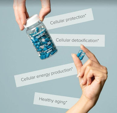 Isagenix Recharge NAD - Cellular Detox Comprehensive Healthy Aging and Energy Support - 1 Bottle - 60 ct Targeted Release Capsules