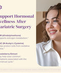 Barimelts Hormonal Balance+ For Glp-1 Users And Bariatric Patients - Dim, Nac & Chasteberry Supports Hormone Balance For Women - 60 Smooth-Coated Caplets (1-Month Supply)