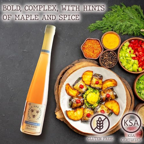 Sourwood Honey Flute Classic Standard by Savannah Bee - Real, Pure and Honey - Kosher Certified and Gluten Free - Gift Idea (20oz)