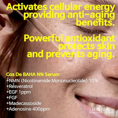 Nmn 10% Serum With Peptide Complex And Resveratrol For All Skin Types Hydrating Face Serum 1 Fl Oz (30Ml)