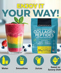 Viva Naturals Collagen Peptides Powder - Grass-Fed Hydrolyzed Bovine Type I & Iii - 19 G Protein Unflavored Easy Dissolving - Joint Skin Hair & Nail Support - Paleo Keto Non-Gmo 1Lb