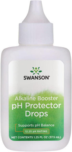 Swanson Alkaline Booster - pH Protector Drops with 12.25 pH Rating - Make Your Own Alkaline Water - Add to Distilled Water to Help Maintain pH Balance (1.25 Fl Oz)