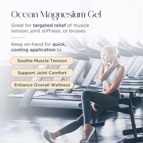 Abundant Natural Health Ocean Magnesium Gel Enriched With Cucumber Stem Cells For Muscle Relief And Relaxation Topical Use Effective And Quick Absorption Fragrance- 100Ml