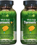 Irwin Naturals Wholebody Turmeric+ 60 Liquid Softgels Bioperine Complex Enhanced Absorption 30 Total Servings