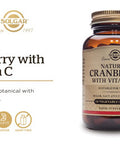 Solgar Naturally Sourced Cranberry With Vitamin C - 60 Vegetable Capsules - Supports Urinary & Bladder Health - Non-Gmo Vegan Gluten Free - 60 Servings