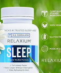 Relaxium Sleep Aid 14Day Supply Nonhabit Forming Dietary Supplement For Better Sleep Drug Stress Relief With Magnesium Melatonin Gaba Chamomile Made In Usa (28 Vegan Capsules)