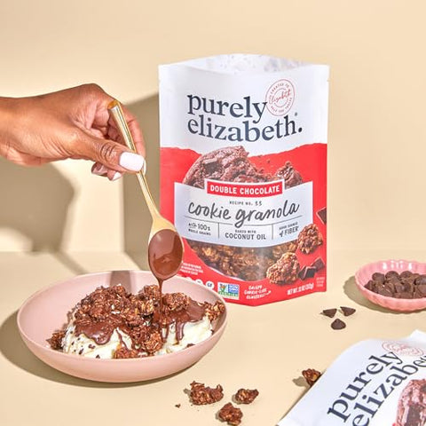 Purely Elizabeth,Cookie Granola Double Chocolate,11 Ounce,(Pack of 2)