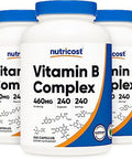 Nutricost High Potency Vitamin B Complex 462Mg 240 Capsules (2 Bottles) With Vitamin C