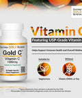 California Gold Nutrition Gold C Usp Grade Vitamin C Supplement Immune Support & Seasonal Wellness Vegetarian Friendly Gluten Nongmo 1000 Mg 60 Veggie Capsules 3 Pack