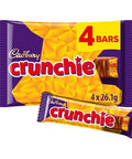 Original Cadbury Crunchie Chocolate Bar Pack, Candy Imported From The UK England The Best Of British Honey Comb Coated In Chocolate Crunchie Bar