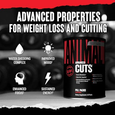 Animal Cuts Thermogenic Fat Burner Weight Loss Pills For Women And Men For Metabolism Energy Focus And Nootropic Brain Support With Ketones Appetite Suppressant Diet Pills 42 Packs