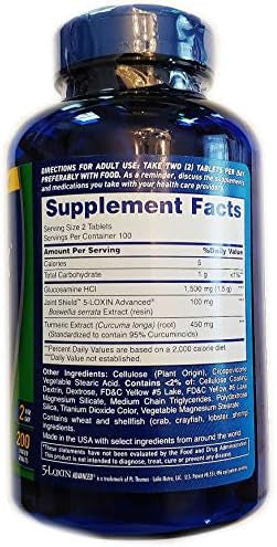 Osteo Biflex Triple Strength + Turmeric 200 Tablets With Glucosamine Hci And Turmeric Curcumin Joint Supplement For Men And Women