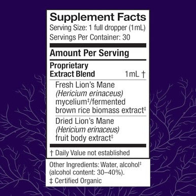 Host Defense Bundle With Lion'S Mane Extract 1 Fl Oz & Turkey Tail Extract 1 Fl Oz Support Brain Health Memory & Focus Support Digestive Health & Immune Response
