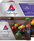 Atkins Peanut Butter Granola Protein Meal Bar High Fiber 16G Protein 1G Sugar 4G Net Carb & Endulge Chocolate Peanut Candies Dessert Favorite 0G Sugar 20 Counts