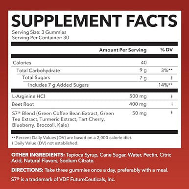 Havasu Nutrition Nitric Oxide Gummies For Men And Women With L-Arginine And Beet Root - No Gummies For Endurance And Recovery - 90 Count - Green Apple And Cinnamon Flavor - Vegan Non-Gmo 1 Month Supply
