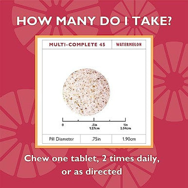 Celebrate Vitamins Multi-Complete Chewables, 45Mg Iron ÃƒÂ¢Ã¢â€šÂ¬Ã¢â‚¬Å“ Daily Bariatric Multivitamin For Sleeve Gastrectomy And Gastric Bypass Surgery Patients ÃƒÂ¢Ã¢â€šÂ¬Ã¢â‚¬Å“ Essential Vitamins & Minerals - Melon (180 Tablets)