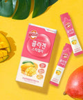 KWANGDONG Vita500 Mango Collagen Peptides Stick Jelly, with Vitamin C, to Support Skin, Hair, Nails and Joints, Marine Collagen, Convenient Daily Sticks