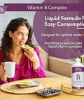 Buried Treasure B Complete Liquid Vitamin B Complex with MethylCobalamin B12 and MethylFolate B9 Biotin B1 B2B3 B5 B6 Liquid and SugarFree Women and Men Dose Cup for Measuring