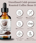 Bella Terra Oils - Roasted Coffee Bean Oil 16Oz - Bask In The Richness Of Coffee Bean Oil For Skin Infused With Vitamin E The Pinnacle Of Skin Nourishment