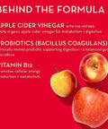 Hum Pro Acv Gummies 100% Organic Apple Cider Vinegar With The Mother Probiotics For Digestive Health & B12 For Metabolism Support (60 Count)