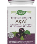 Nature'S Way Premium Acai Extract Superfruit, Supports Antioxidant Activity*, 60 Vegan Capsules