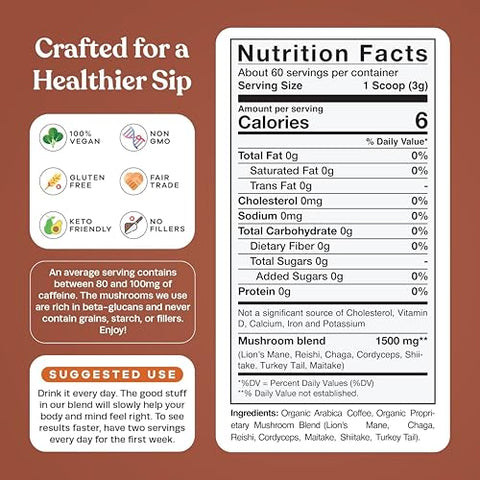 Drops Of Nature Pella Nutrition Mushroom Coffee With Lion'S Mane (Regular Caffeine 60 Cups) & Drops Of Nature Green Tea Extract Liquid Drops (Pineapple 60Ml) Vegan Non-Gmo Antioxidant-Rich Daily Focus Support