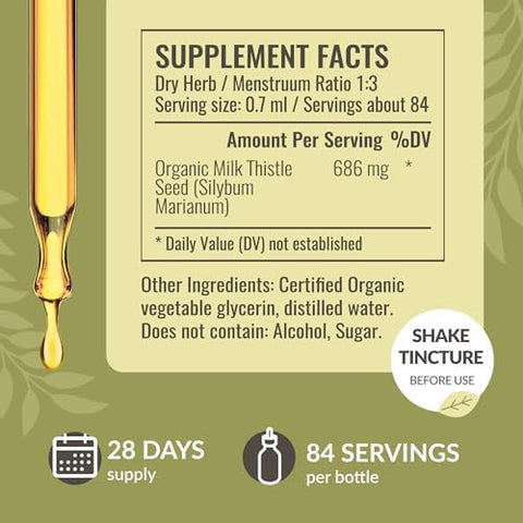 Herbamama Herbal Liquid Drops Kit - Bundle Of Milk Thistle Extract & Ashwagandha Root Tincture 2 Fl Oz - Vegan Non-Gmo Sugar & Alcohol- - 2 Pack