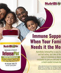 Nutribiotic â€“ Defenseplus 45 Tablets 11 In 1 Immune Support With Vitamin C Zinc Grapefruit Seed Extract Ecea Astragalus Root & Immune Boosting Extracts & Mushrooms Vegan & Gluten