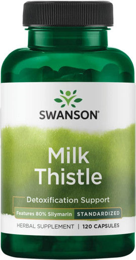 Swanson Milk Thistle - 100 Capsules - Herbal Liver Support Supplement for Overall Health and Wellbeing