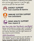 Geritol Multivitamin Supplement Contains Bvitamins Antioxidants Vitamins C E & D And Iron 26 Essential Vitamins And Minerals Gluten Nongmo No Artificial Sweeteners 40 Tablets