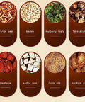 kudzu root, Corn silk teabag 5.3oz .Orange peel, barley, mulberry leaf, Taraxacum, gardenia150g