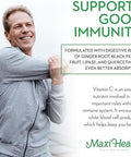 Maxi Health Liposomal Vitamin C 1000Mg Tablets With Digestive Blend Highly Absorbable High Dose Vitaminc Non Gmo Kosher Vegetarian Doctorformulated Immune Support Supplement (90 Count)