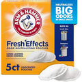 Arm & Hammer Fresh Effects Odor Neutralizing Baking Soda Pouches Unscented Deodorizer For Long Lasting Freshness In Shoes Gym Bags & Small Spaces 5 Count