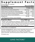 Michael'S Health Naturopathic Programs Lung Factors - 60 Vegetarian Tablets - Nutrients For Lung Function - With Vitamin D, Calcium, And Magnesium - Kosher - 20 Servings