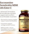Solgar Extra Strength Glucosamine Chondroitin Msm W/Ester-C 180 Tablets - Promotes Healthy Joints Supports Comfortable Movement & Collagen Formation - Non-Gmo Gluten No Dairy No 60 Servings