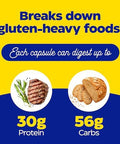 Enzymedica Glutenease Extra Strength Maximum Potency Digestive Enzymes Supports Gluten & Casein Intolerance 30 Count