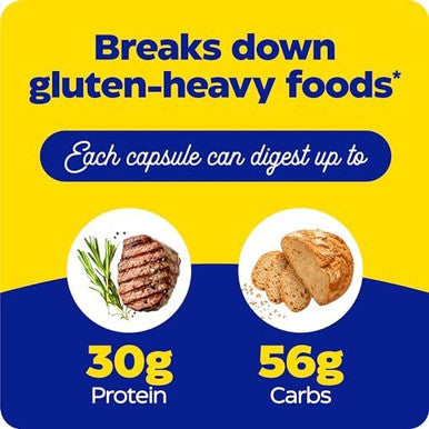 Enzymedica Glutenease Extra Strength Maximum Potency Digestive Enzymes Supports Gluten & Casein Intolerance 30 Count