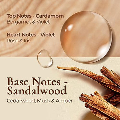 Gya Labs Santal Diffuser Essential Oil Blend - 100 Pure Natural Aromatherapy Sandalwood Essential Oils For Diffusers For Home - Santal Perfume For Car & Office (0.34 Fl Oz)