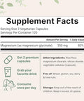 Micro Ingredients Magnesium Glycinate 350Mg Per Serving 240 Veggie Capsules Potent Elemental Form 100 Chelated Highly Bioavailable Healthy Muscle Bones & Mood Support Supplement Non-Gmo