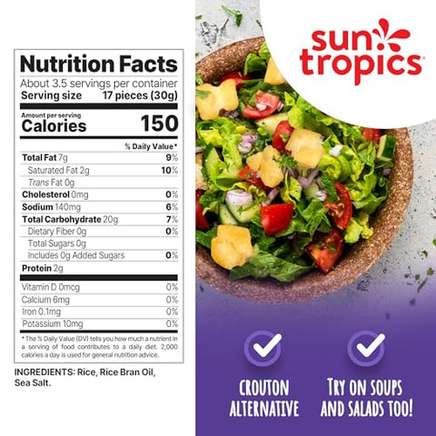 Sun Tropics Mochi Snack Bites Sea Salt Dairy Free Gluten Free 3.5 Oz (Pack of 12)