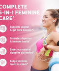 Iron Supplement for Women and Men with Vitamins C B6 B12 and Folate+Vitalibre Womens Probiotics 100 Billion CFU 15 Strains w/Prebiotic Cranberry Vitamin B6 and VC