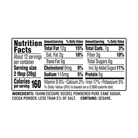 Soom Foods Tahini Dark Chocolate Sea Salt 12 Ounce
