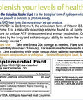 Enada 20 X Nadh Supplementboost Energy Mental Focus Staminasupport Fatigue Cell Regenerator20Mg Nadh 30 Lozenges (1 Per Serving)Natural Energy Supplements For Women And Men
