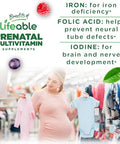 Lifeable Prenatal Multivitamin With Iron And Choline Great Tasting Prenatal Vitamins For Women Vegetarian Nongmo Prenatal Gummies 90 Gummies