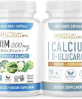 Smnutrition Calcium Dglucarate With 200Mg Dim Supplement For Enhanced Estrogen Balance For Women Vegan Gluten Cdg Supplement For Women (90 Servings) With Diindolylmethane Capsules (60 Servings)